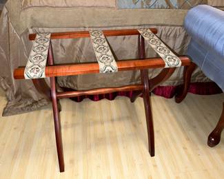 Vintage Scheibe folding wooden luggage rack