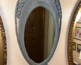 vintage Burwood oval accent wall mirror