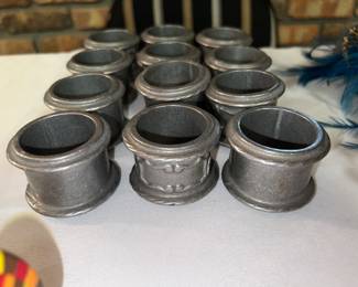 Pewter Napkin rings