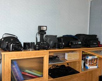 Vintage cameras, Nikon, Olympus, Canon & Ect