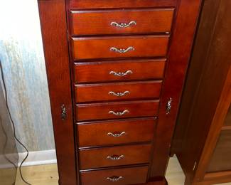 Cherry Jewelry Armoire