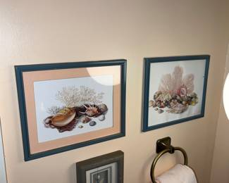 Sea shell prints