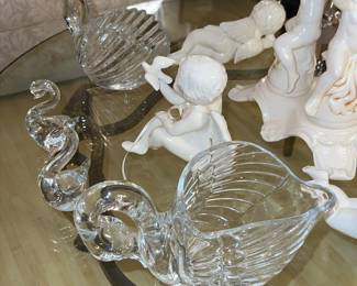 Glass swans