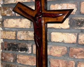 Large wood cross