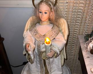 Vintage 90s Angel Animated Illuminated Motion Figure