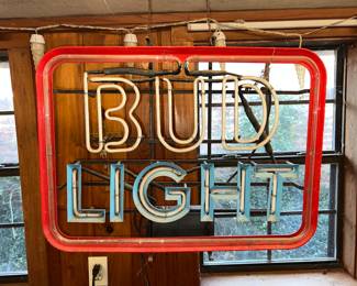 Bud light neon sign