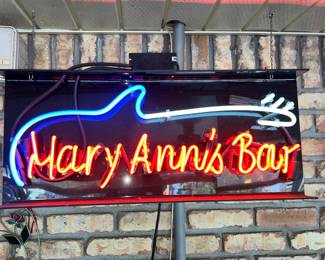 Neon sign of “Mary Ann’s Bar”