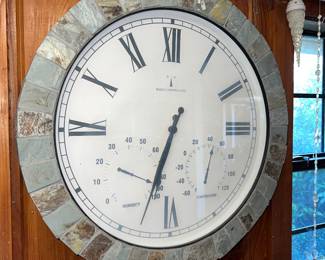 weather-resistant outdoor clock