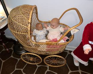 Vintage wicker Stroller