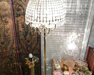 Large Crystal Dome floor lamp