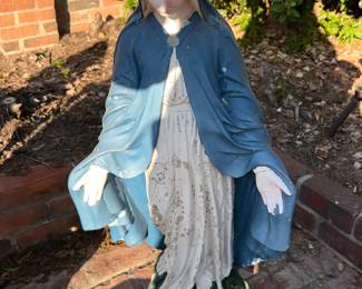 Concrete statue of Mary