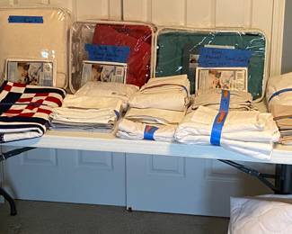 Comforter sets, quilts, flannel duvet covers, table runners, sheets