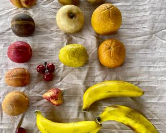 Vintage Italian alabaster stone fruit