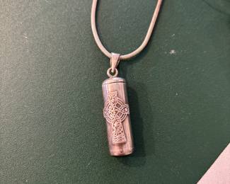 Sterling Silver Celtic Cross Cremation Urn (x2)