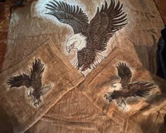 Queen Eagle Blanket and Shams