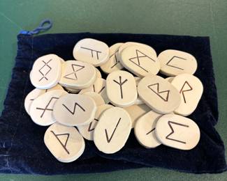 Set Of Runes Ancient Germanic Alphabet Leters