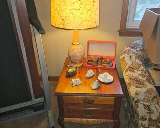 Side table, smoking kit