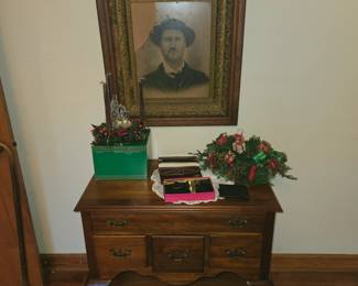 antique picture and frame