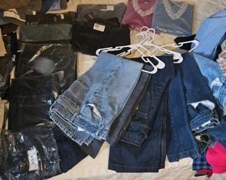 Vintage pants and work pants still in packaging 