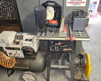 Compressor, Table saw, Tile Saw and Buffer