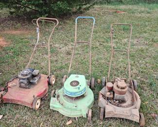 Lawn boy and other old push mowers