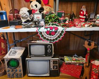 vintage TV's and RCA Oscilloscope