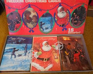 Vintage Freedom Christmas  Cards (Black Memorabilia)