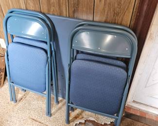 Card table and 4 chairs