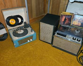 Vintage Record player and reel to reel