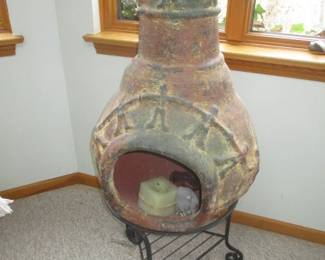 Chimnea with Cast Iron Stand