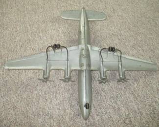 1950's Marx Pressed Steel Large Pan Am DC-4 Airplane