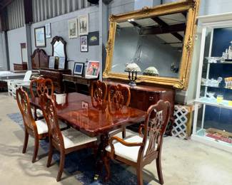 Dining Table 7 Chairs and Sideboard Orlando Estate Auction