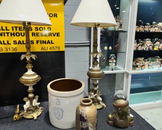 Lamps and Vintage Crocks Orlando