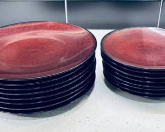 Mikasa Sedona Brown Stoneware Dishes.