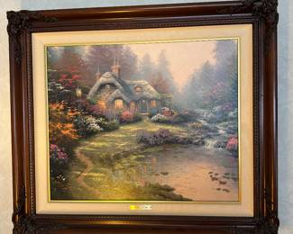 Thomas Kinkade "Everett's Cottage Framed Print