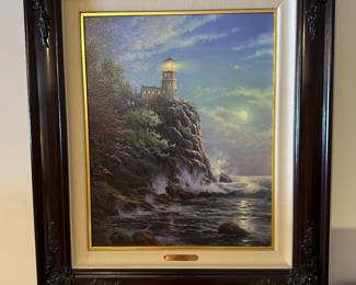 Thomas Kinkade "Split Rock Light" Framed Print