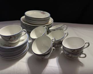 Set of Antique Bird Dishes