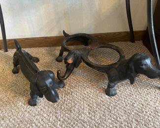 Cast Iron Dachsund Items
