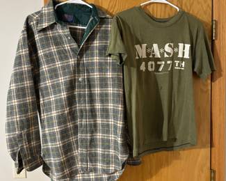 Vintage Pendleton and 1981 MASH T-shirt