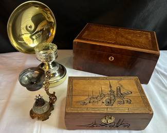 Antique Wood Boxes, more