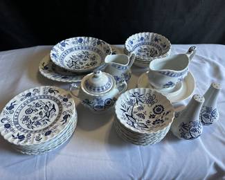 Antique Blue & White Dishes