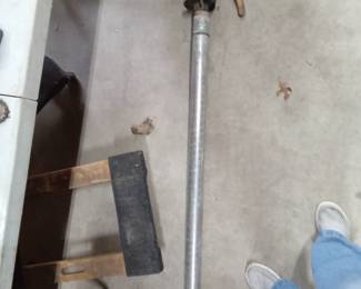 Antique water pump with point.