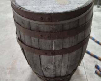 Half whiskey barrel.