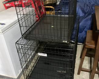 Unused Wire Dog Kennels