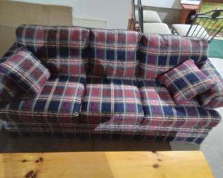 Plaid sofa