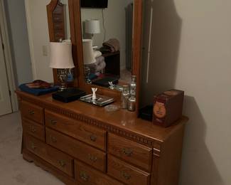 Dresser with mirror