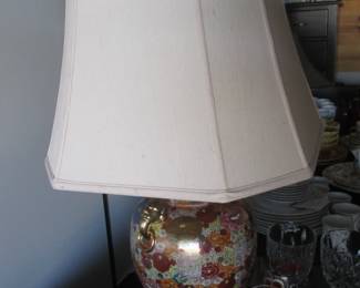 Table Lamp, Cloisonne Base