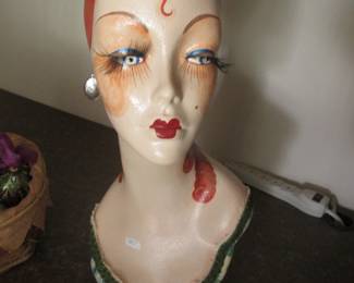Vintage Female Mannequin Head