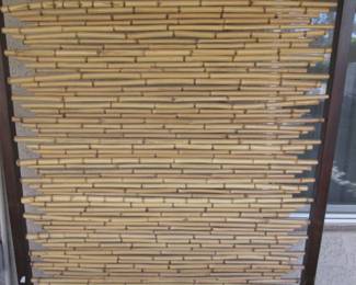 Framed Bamboo Floor Screen