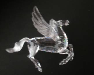 Swarovski Figurines: Pegasus, 1998 & Seal, 1991
